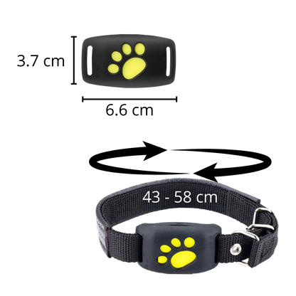 GPS Pet Tracking Collar with Real-Time Location, Waterproof Design, Adjustable Fit for Dogs and Cats, Ideal for Outdoor Adventures
