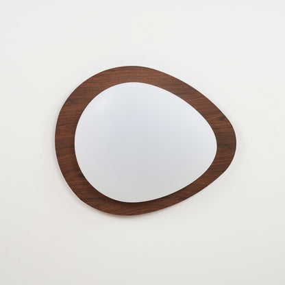 Nordic Ceiling Light | Ceiling Mount light fixture, Dimmable, Walnut Wood Grain Finish & Ideal for Indoor Home Decor