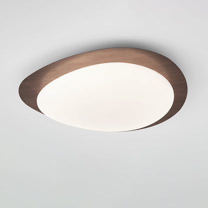 Nordic Ceiling Light | Ceiling Mount light fixture, Dimmable, Walnut Wood Grain Finish & Ideal for Indoor Home Decor