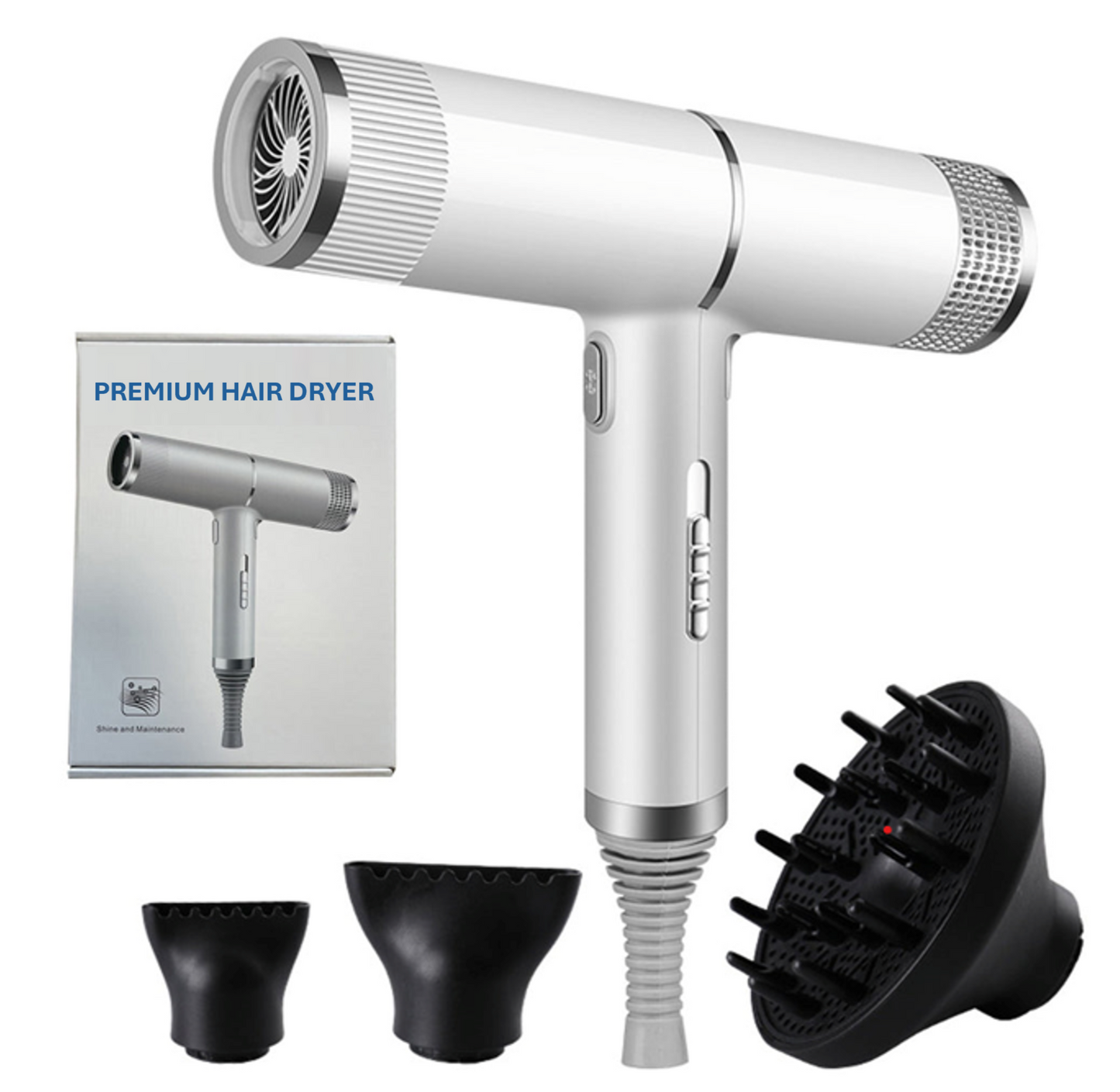 Professional Supersonic Hair Dryer | 700W, Frizz-Free Ceramic Technology & Adjustable Heat for Salon-Quality Results for Blow Dry