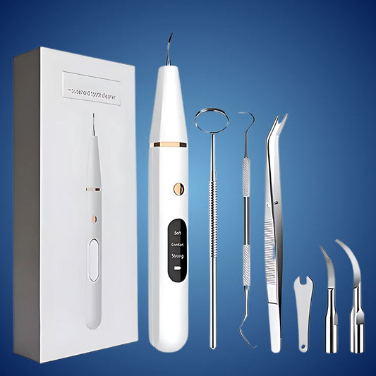Ultrasonic Teeth Cleaner | Deep Plaque & Tartar Remover for Home Use, Promotes Gum Health