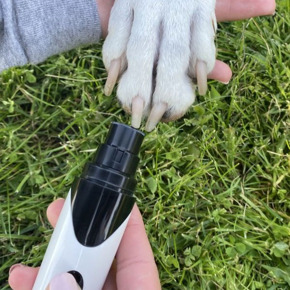 Premium Nail Grinder for Pets - Electric Pet Nail Trimmer with Safety Guard for Dogs & Cats, Quiet & Easy to Use