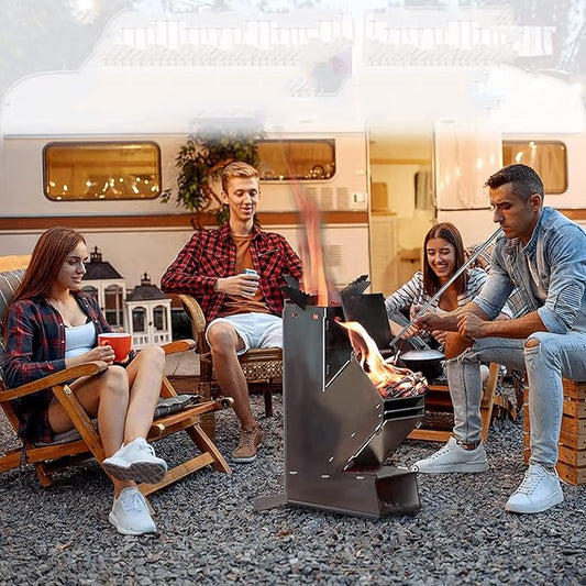 Portable Outdoor Rocket Wood Burning Stove | Efficient, Lightweight & Ideal for Camping and Backyard Gatherings