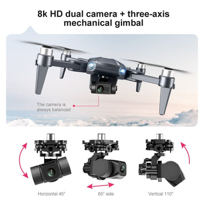 8K HD Dual Camera Drone with GPS and Brushless Motors for Aerial Photography and Videography