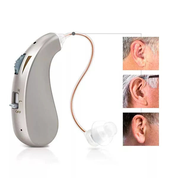 Rechargeable Digital Hearing Aid for Adults - Adjustable Volume & Noise Reduction for Clear Sound Quality