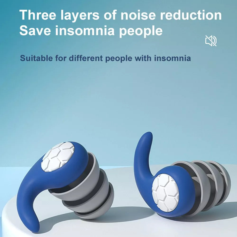 Silicone Earplugs for Sleeping | Noise Cancelling, Comfortable Fit & Ideal for Travel, Studying & Noise-Sensitive Environments