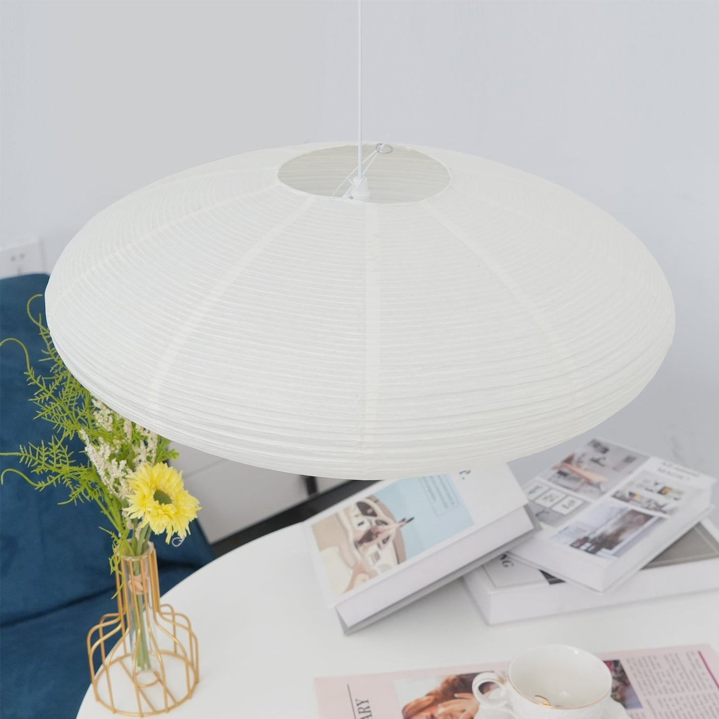 Washi Paper Pendant Light | Handcrafted, Translucent & Ideal for Indoor Spaces
