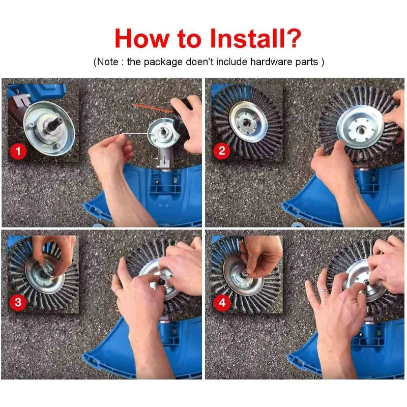 Carbon Steel Weed Brush & Trimmer  | Lightweight, Durable & Ideal for Lawn Maintenance and Garden Care