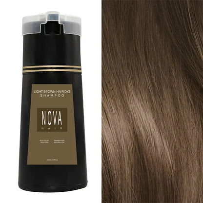 NovaHair Instant Dye Shampoo – Get Natural Black Hair in Minutes