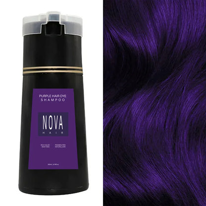 NovaHair Instant Dye Shampoo – Get Natural Black Hair in Minutes