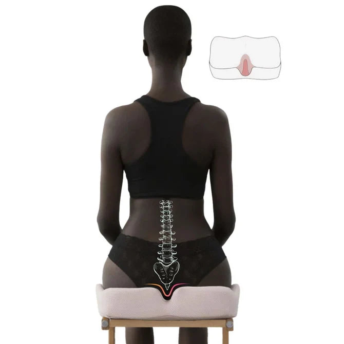 Coccyx & Tailbone Pain Relief Seat Cushion for the Chair | Orthopedic Memory Foam for Sciatica Pain, Hemorrhoid & Tailbone and Coxis Pain Relief