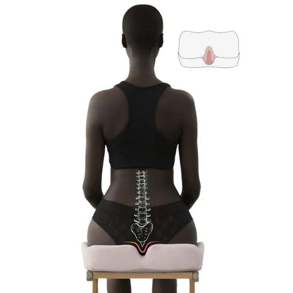 Coccyx & Tailbone Pain Relief Seat Cushion for the Chair | Orthopedic Memory Foam for Sciatica Pain, Hemorrhoid & Tailbone and Coxis Pain Relief