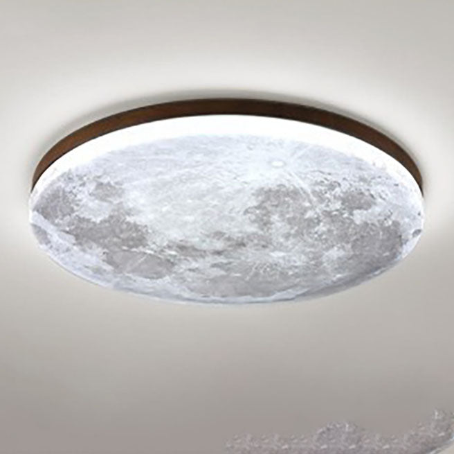 LED Flush Mount Ceiling Light - Nordic Minimalist Round Acrylic Fixture for Modern Home Decor & Low Ceilings