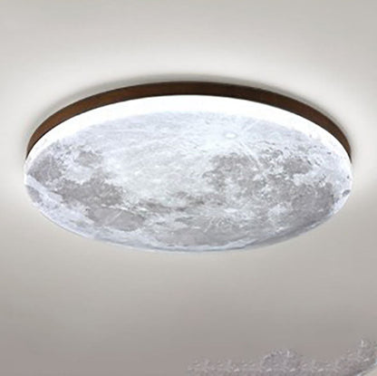 LED Flush Mount Ceiling Light - Nordic Minimalist Round Acrylic Fixture for Modern Home Decor & Low Ceilings