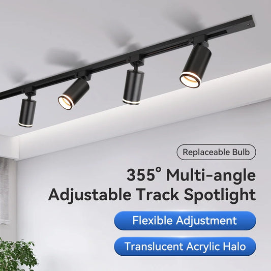 Sleek Cylinder Track Light | Dimmable, 30° Beam Angle & Ideal for Modern Interiors and Accent Lighting