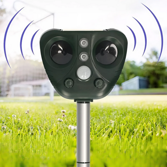 Ultrasonic Bird Repeller | Solar-Powered, Waterproof & Effective for Gardens, Yards, Farms & Outdoor Spaces