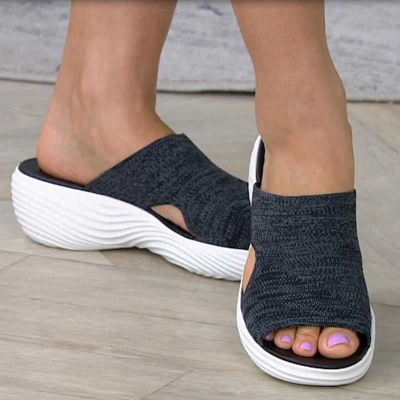 Orthopedic Slippers Women's Sandals for Comfort and Support - Lladies slippers with arch support
