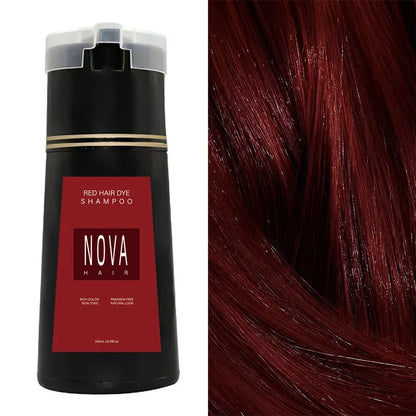NovaHair Instant Dye Shampoo – Get Natural Black Hair in Minutes