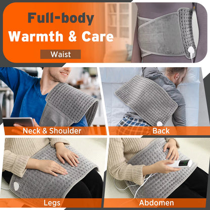 Heating Pad for Back – Portable Adjustable Heat Pad for Muscle & Joint Pain Relief