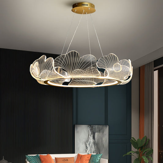 Sea Chandelier Light Fixture - Coastal Style Hanging Pendant for Dining Room & Living Room Decor