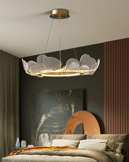 Sea Chandelier Light Fixture - Coastal Style Hanging Pendant for Dining Room & Living Room Decor