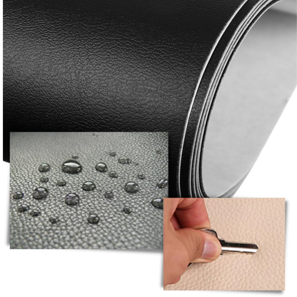 Self-Adhesive Leather Repair Patch for Furniture, Car Seats, and Jackets - Durable, Easy to Use, Black & Brown Options
