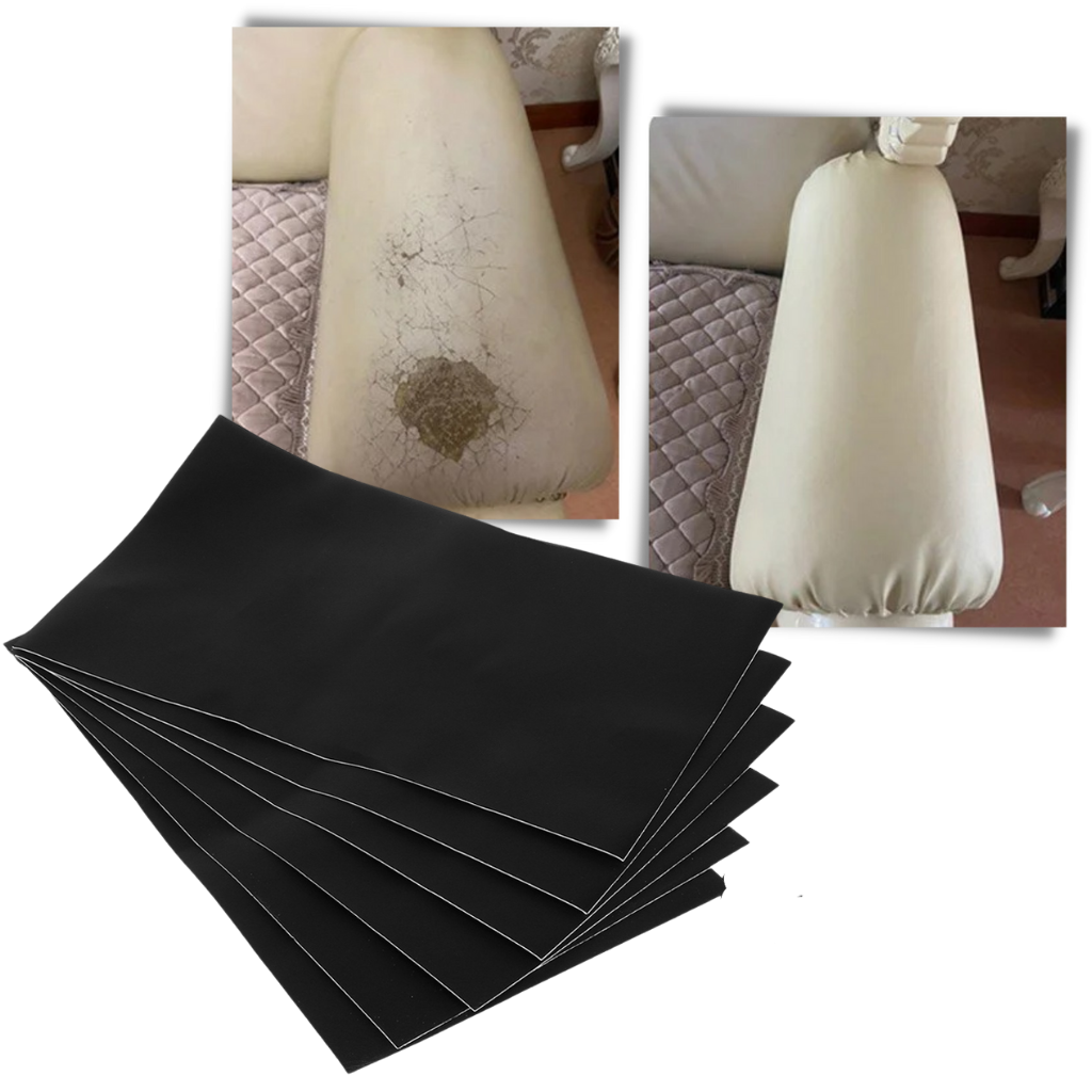 Self-Adhesive Leather Repair Patch for Furniture, Car Seats, and Jackets - Durable, Easy to Use, Black & Brown Options