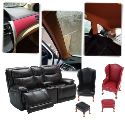 Self-Adhesive Leather Repair Patch for Furniture, Car Seats, and Jackets - Durable, Easy to Use, Black & Brown Options