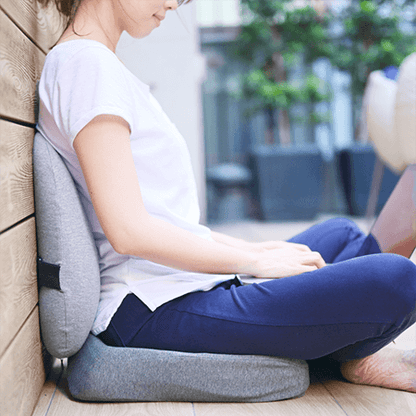 Orthopedic Seat & Back Cushion Set | Pressure Relief, Pain-Free Sitting & Support  Seat Cushion for Office Chair, Car, Home & Pregnancy