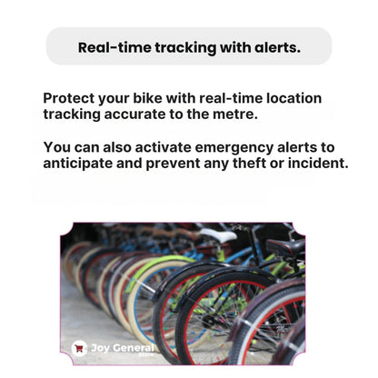 GPS Tracker for Bicycles | Real-Time Location Updates, Water-Resistant & Ideal for Personal Safety and Vehicle Tracking
