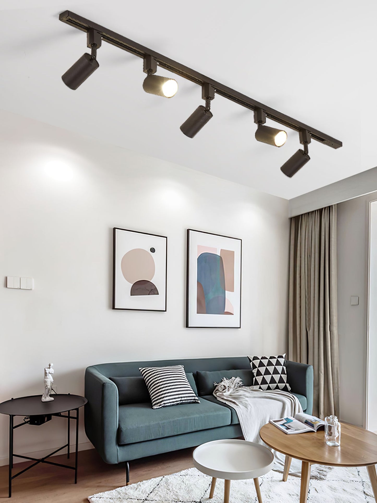 Sleek Cylinder Track Light | Dimmable, 30° Beam Angle & Ideal for Modern Interiors and Accent Lighting