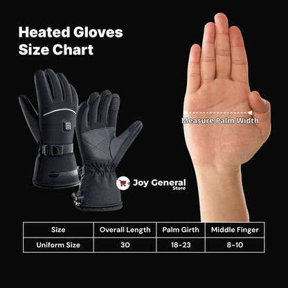 Heated Gloves for Raynaud’s & Arthritis – Rechargeable Waterproof Thermal Gloves with 3 Heat Levels for Pain Relief