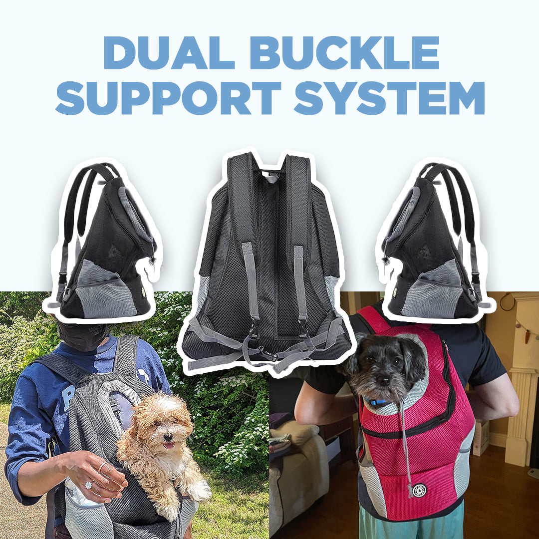 Durable Dog Backpack with Adjustable Straps for Hiking, Travel & Outdoor Adventures
