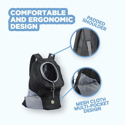 Durable Dog Backpack with Adjustable Straps for Hiking, Travel & Outdoor Adventures