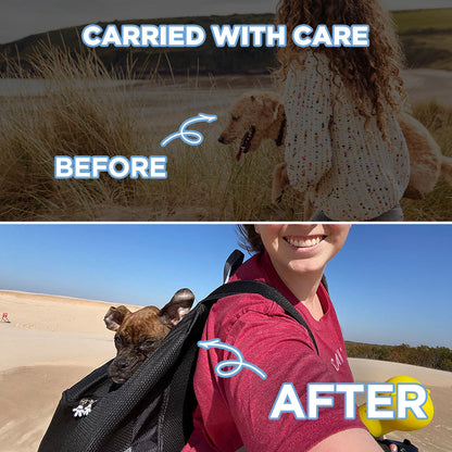 Durable Dog Backpack with Adjustable Straps for Hiking, Travel & Outdoor Adventures