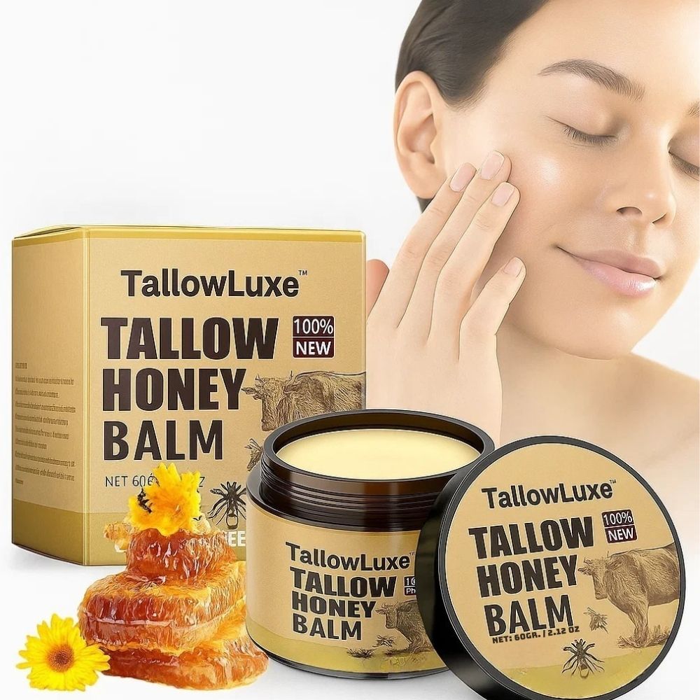 TallowLuxe™ Natural Beef Tallow for Skin, Face & Body Cream – Anti-Aging Beef Tallow Moisturizer Balm | Before and After Skincare Results for Damaged Skin