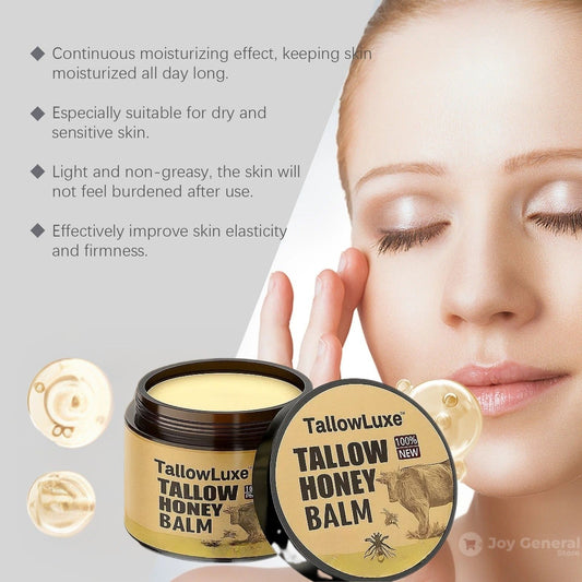 TallowLuxe™ Natural Beef Tallow for Skin, Face & Body Cream – Anti-Aging Beef Tallow Moisturizer Balm | Before and After Skincare Results for Damaged Skin
