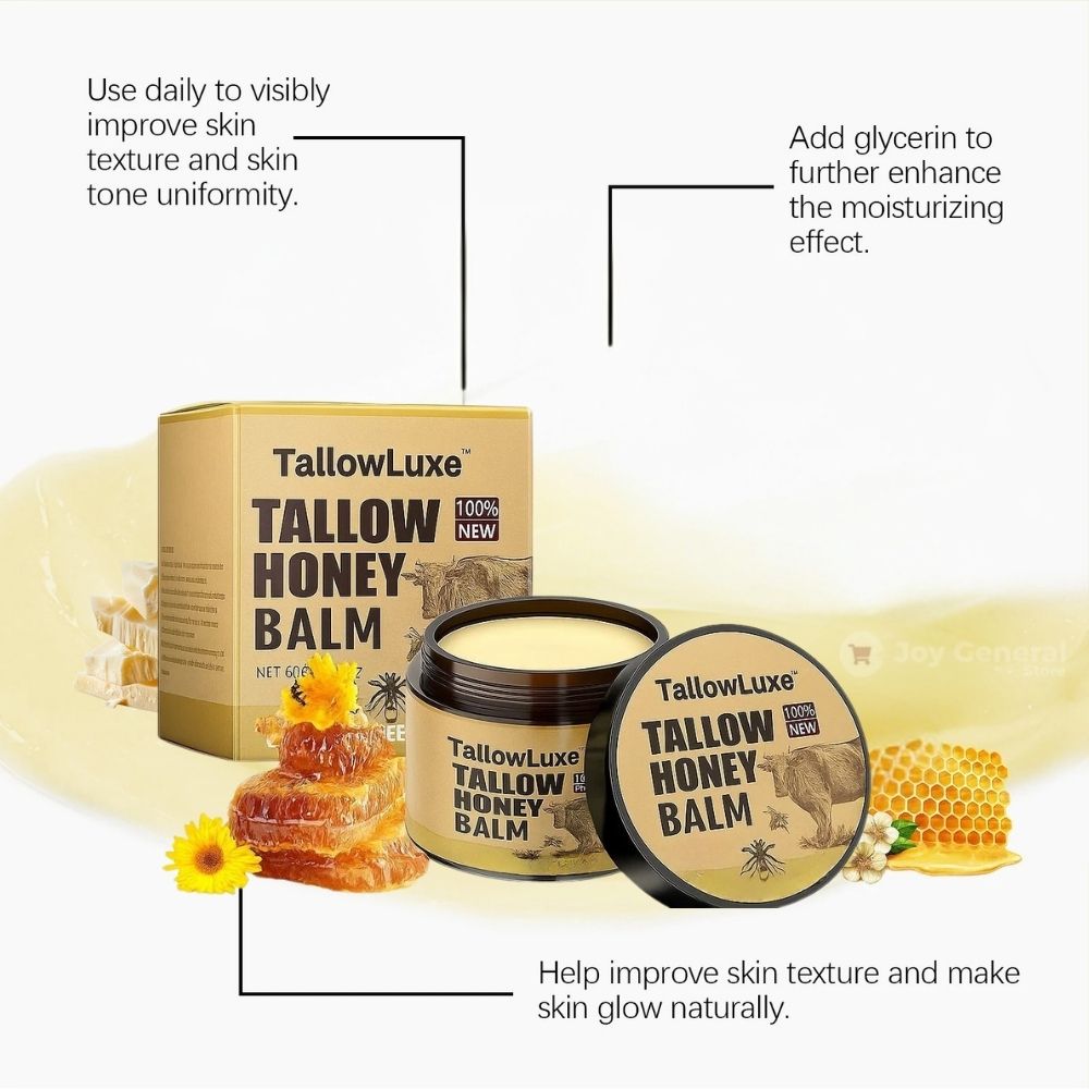 TallowLuxe™ Natural Beef Tallow for Skin, Face & Body Cream – Anti-Aging Beef Tallow Moisturizer Balm | Before and After Skincare Results for Damaged Skin