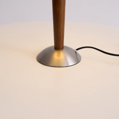 Wooden Table Lamp | Sleek Design with Fabric Shade & Ideal for Indoor Use in Modern Living Spaces