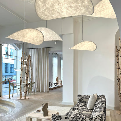 Nordic Silk Cloud Pendant Lamp | Dimmable, Adjustable Height & Ideal for Modern Indoor Decor | Wabi-sabi Style