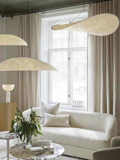 Nordic Silk Cloud Pendant Lamp | Dimmable, Adjustable Height & Ideal for Modern Indoor Decor | Wabi-sabi Style