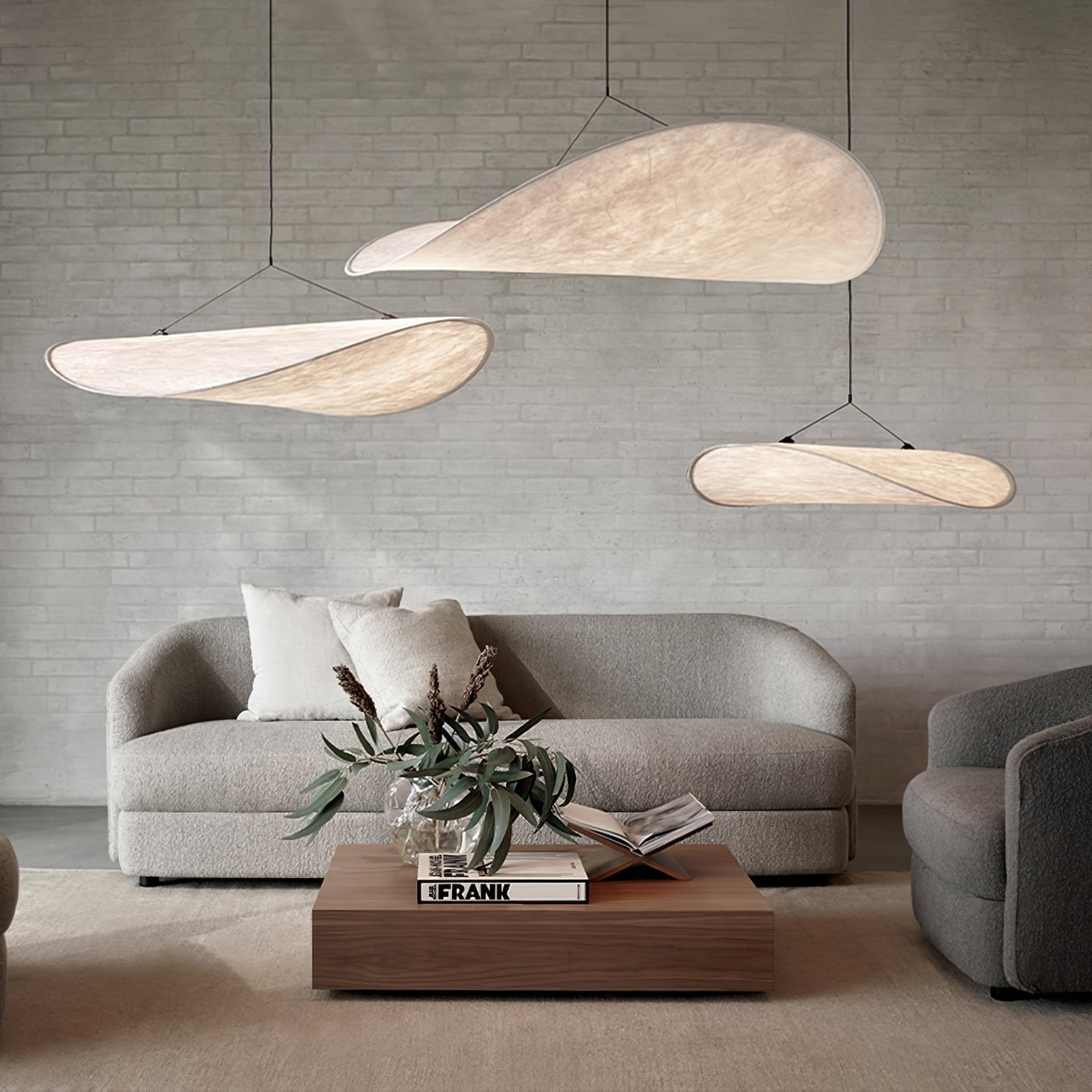 Nordic Silk Cloud Pendant Lamp | Dimmable, Adjustable Height & Ideal for Modern Indoor Decor | Wabi-sabi Style