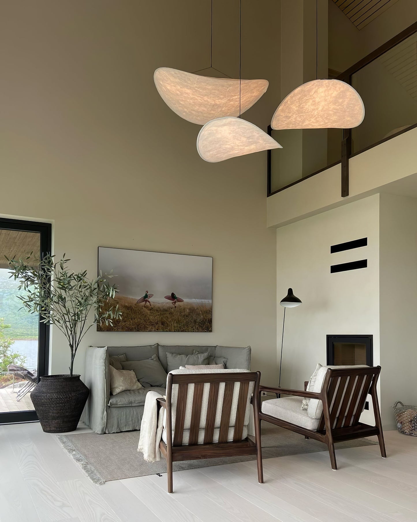 Nordic Silk Cloud Pendant Lamp | Dimmable, Adjustable Height & Ideal for Modern Indoor Decor | Wabi-sabi Style