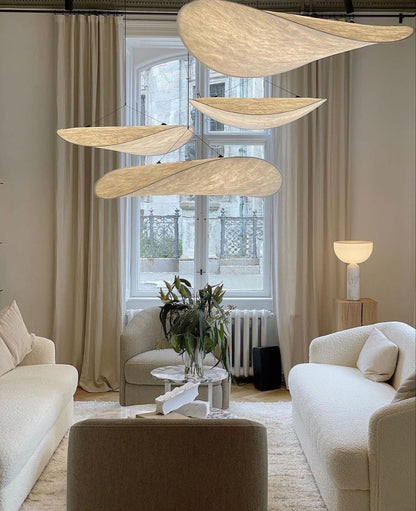 Nordic Silk Cloud Pendant Lamp | Dimmable, Adjustable Height & Ideal for Modern Indoor Decor | Wabi-sabi Style