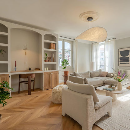 Nordic Silk Cloud Pendant Lamp | Dimmable, Adjustable Height & Ideal for Modern Indoor Decor | Wabi-sabi Style