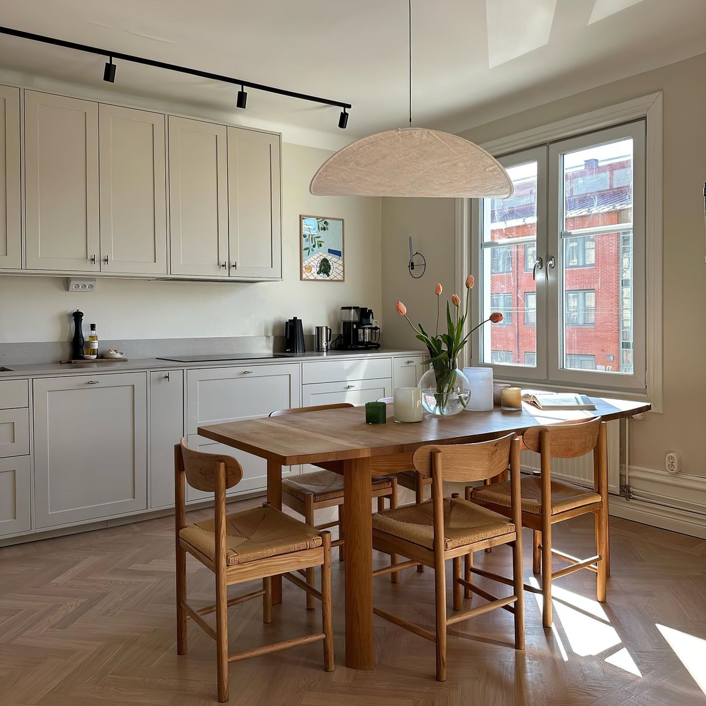 Nordic Silk Cloud Pendant Lamp | Dimmable, Adjustable Height & Ideal for Modern Indoor Decor | Wabi-sabi Style