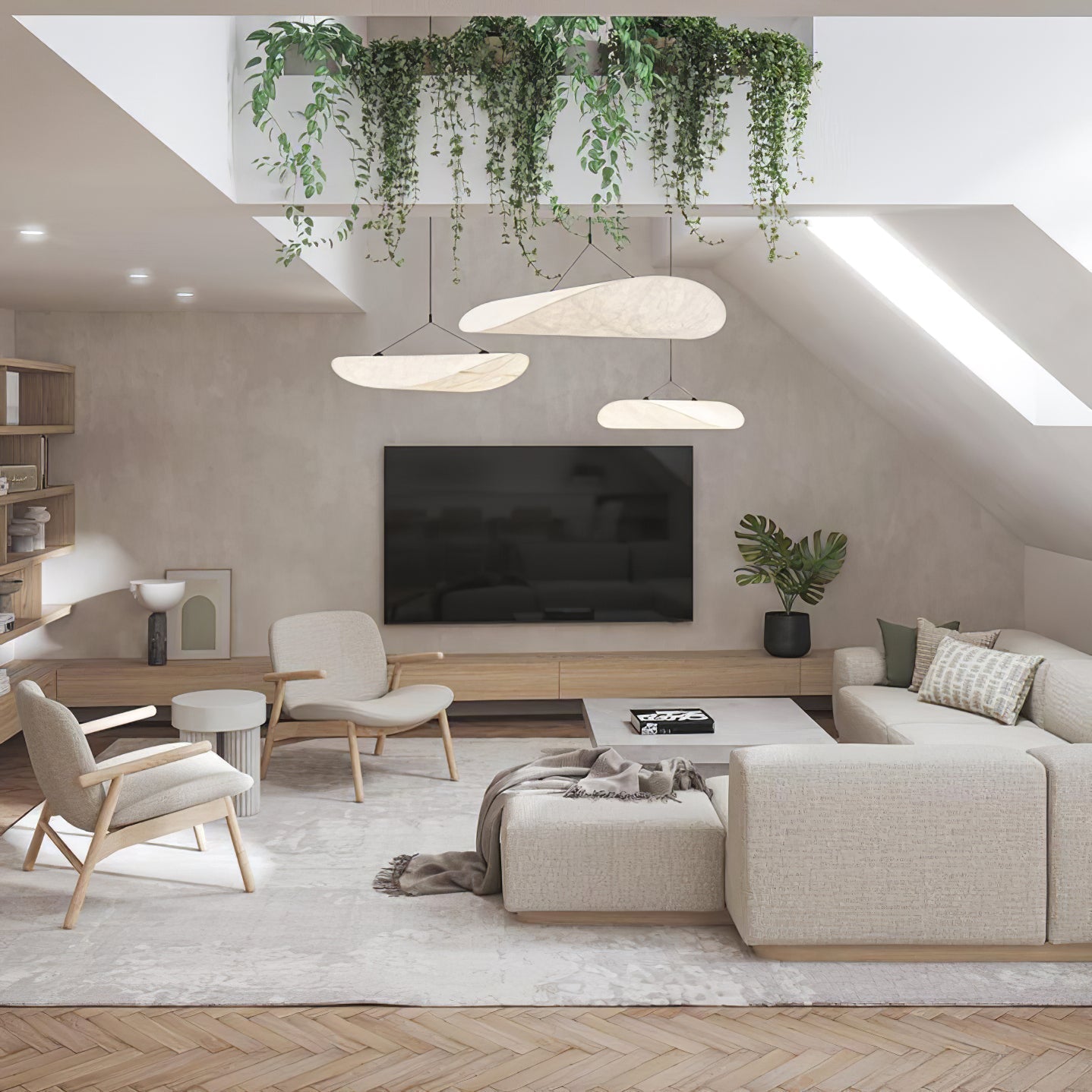 Nordic Silk Cloud Pendant Lamp | Dimmable, Adjustable Height & Ideal for Modern Indoor Decor | Wabi-sabi Style