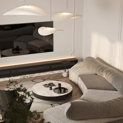 Nordic Silk Cloud Pendant Lamp | Dimmable, Adjustable Height & Ideal for Modern Indoor Decor | Wabi-sabi Style