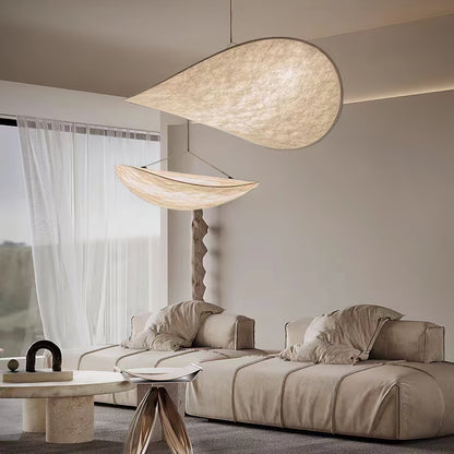 Nordic Silk Cloud Pendant Lamp | Dimmable, Adjustable Height & Ideal for Modern Indoor Decor | Wabi-sabi Style