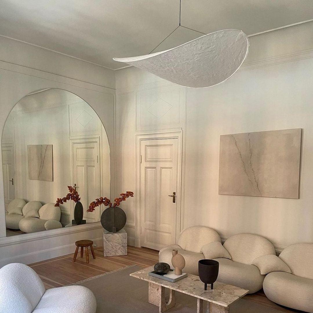 Nordic Silk Cloud Pendant Lamp | Dimmable, Adjustable Height & Ideal for Modern Indoor Decor | Wabi-sabi Style